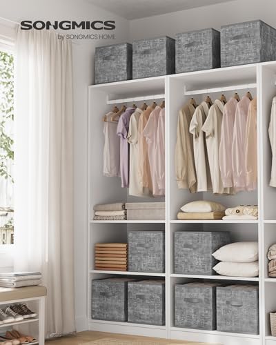 SONGMICS Storage Cubes, 13-Inch Foldable Closet Organizers - Image 2