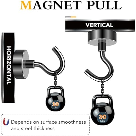 TRYMAG Magnetic Hooks for Cruise Cabins, 36 Pack - Image 3