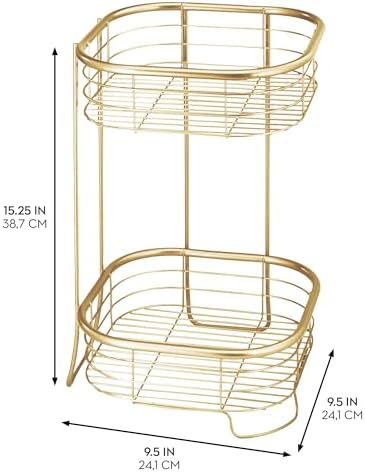 iDesign 2-Tier Square Shower Caddy Organizer - Image 2