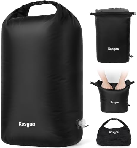 Travel Laundry Bag, Vacuum Compression Waterproof Dirty Clothes Bag by KOSGOO
