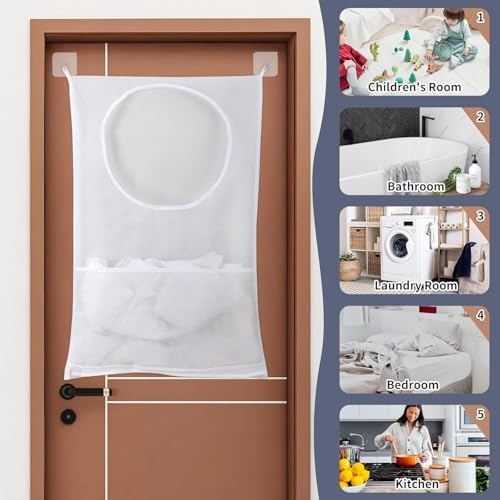 Hanging Laundry Hamper, Over The Door - Image 2