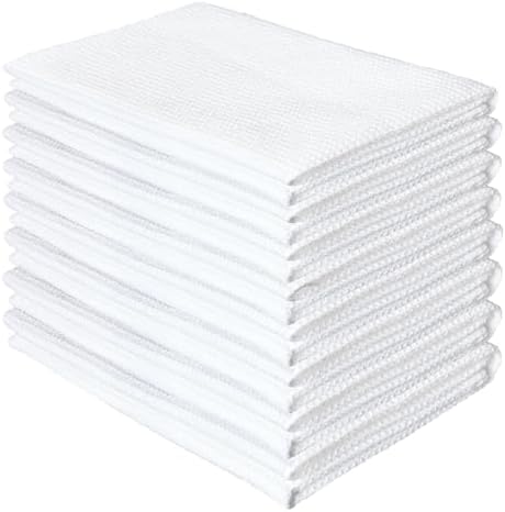PY HOME & SPORTS Dish Towel Set, 100% Cotton Waffle Weave Kitchen Towels 8 by PYHOMESPORTS