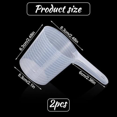 2 Pieces Plastic Measuring Cup, 5 Oz/150ml Measuring Cups - Image 2