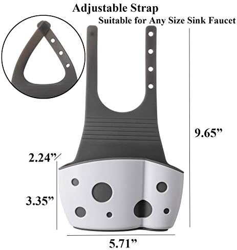 Sponge Holder for Kitchen Sink 2 Pack, Over Faucet Kitchen Sink Caddy - Image 3