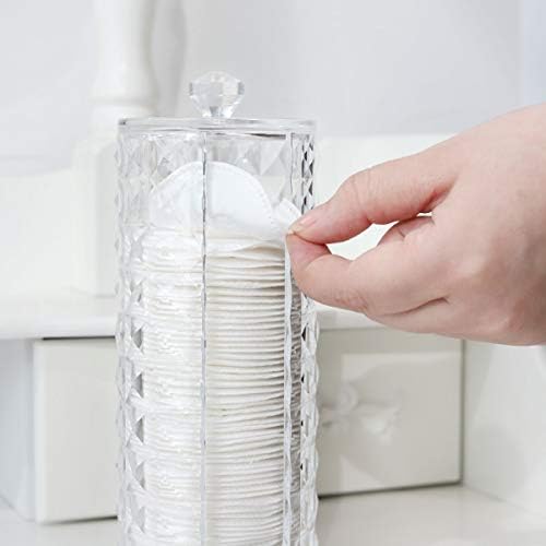 Luxspire Acrylic Makeup Cotton Round Holder - Image 2