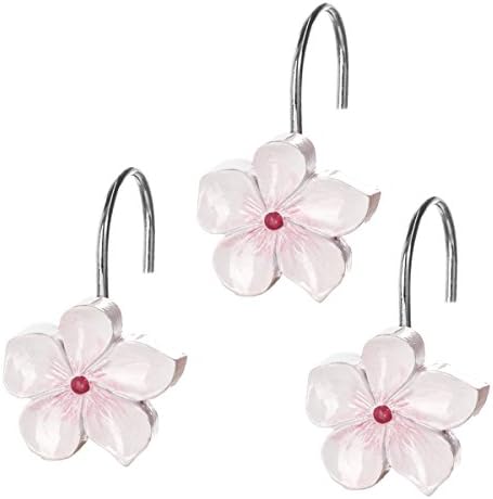 Creative Scents Vanda Shower Curtain Hooks Decorative | Set of 12 by CreativeScents