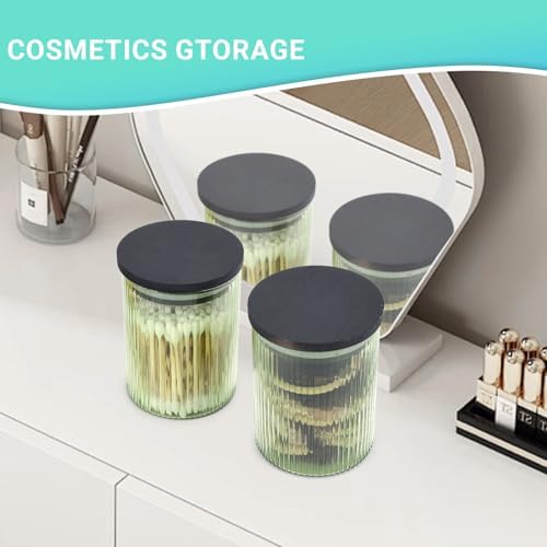 BKYFPQ 2 Pack Glass Qtip Holder Dispenser - Image 4