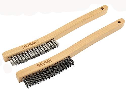 MAXMAN Wire Brush, Heavy Duty Carbon Steel and Stainless Steel Wire Brushes - Image 2