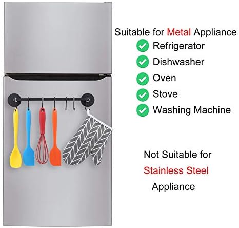 Magnetic Utensil Holder, 7-Hook Metal Rack - Image 7