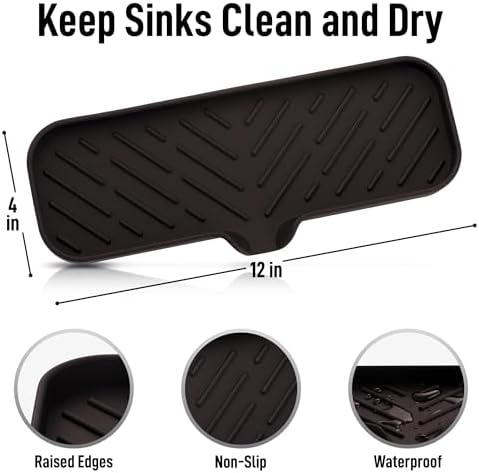 Zulay Kitchen Large Silicone Sponge Holder – Flexible Sink Organizer Tray - Image 4