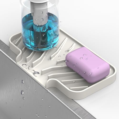 JOOKK Sponge Holder for Kitchen Sink, 7.9"×4" Soap Tray by JOOKKI