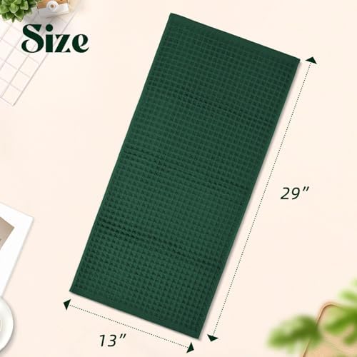 Waffle Hand Towels Set of 5 – Cotton, Quick Dry, Lint Free - Image 5