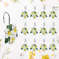Plumeria Shower Curtain Hooks Rings by MLAPIS