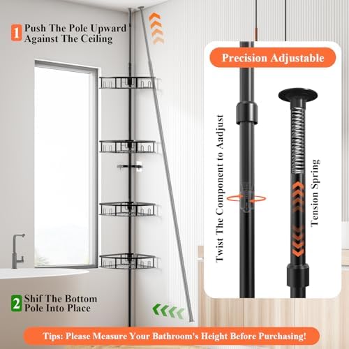 4-Tier Rustproof Corner Shower Caddy - Image 5