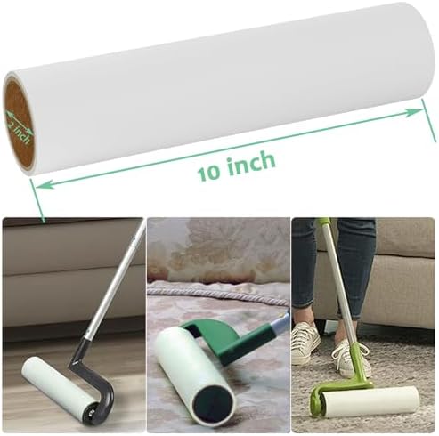 Large Lint Roller Refills 10 inch Wide Ultra Sticky Mega Roller Refills - Image 2