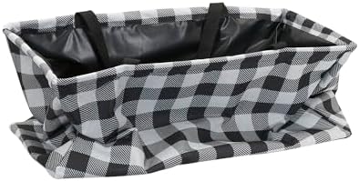 Household Essentials Black and White Plaid Krush Container All-Purpose Utility - Image 6