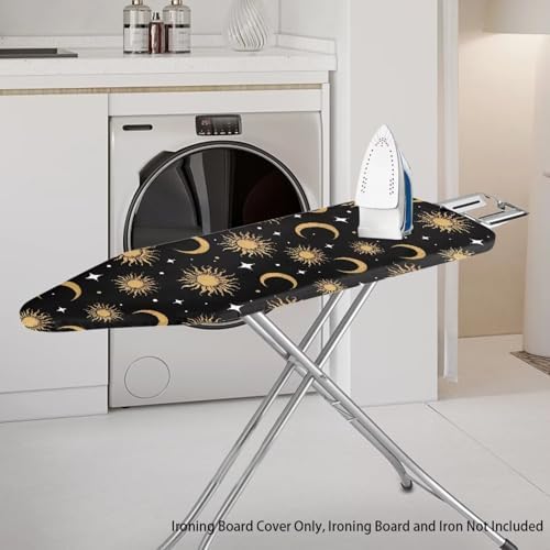 Ironing Board Cover and Pad Heavy Duty Padded Table Top Sun and Moon Ironing - Image 2