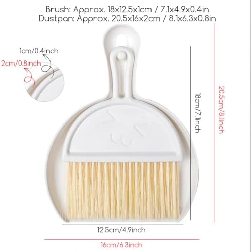 Mini Dust Pan with Broom Set, Small Dustpan and Brush Set, Hand Broom and Dust - Image 2