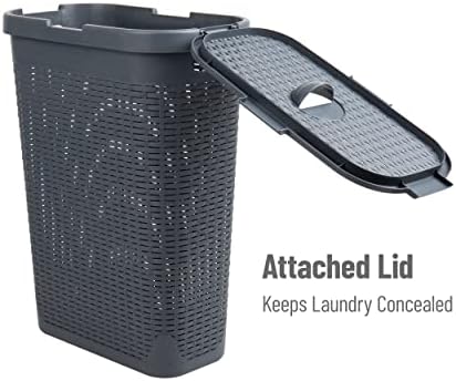 Mind Reader Slim Laundry Hamper - Image 5