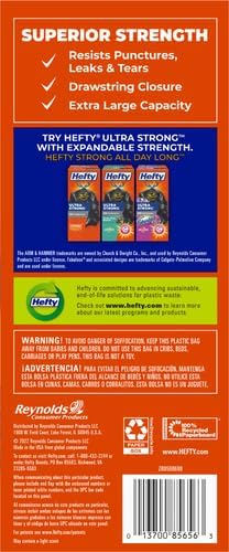 Hefty Strong 30 Gallon Trash_Bags, Large Trash-Bags 30 Gallon Size, Durable - Image 11