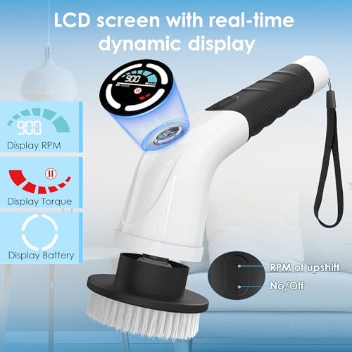 Electric Spin Scrubber, Cordless Cleaning Brush - Image 2