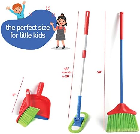 Play22 Kids Cleaning Set 4 Piece – Toy Cleaning Set - Image 6