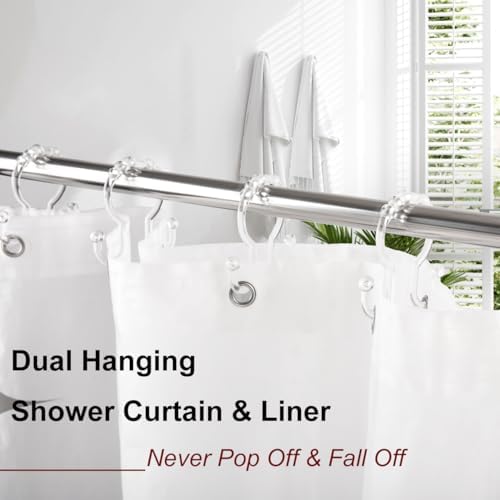Resze Plastic Shower Curtain Hooks - Image 3