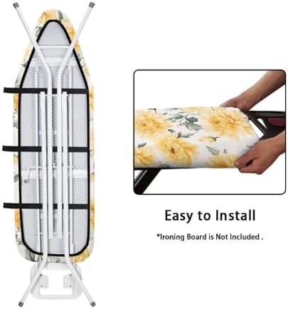 Chrysanthemum Ironing Board Cover Modern Art Home Decorations, Heat Reflective - Image 4