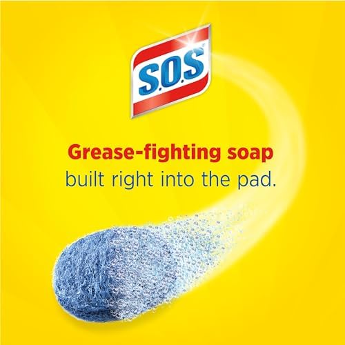 S.O.S-10002, Steel Wool Soap Pads, 10 Ct - Image 2