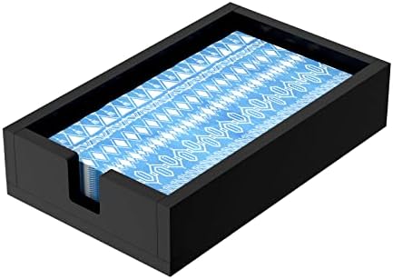 HIIMIEI Acrylic Bathroon Napkin Holder, Disposable Hand Towels Tray（Black） by HIIMIEI