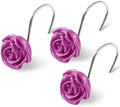 Cute Rose Floral Shower Curtain Hooks Rings by Decorateyourhome