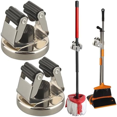 MUTUACTOR Magnetic Broom Holder, Anti-broken Broom and Mop Tool Holder by MUTUACTOR
