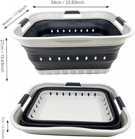 SAMMART 42L Collapsible Plastic Laundry Basket - Image 4