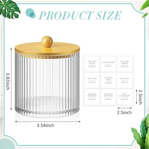 6 Pcs Plastic Holder Dispenser Bathroom Jars - Image 2