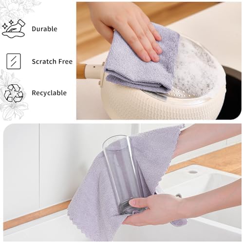 80 Pack Microfiber Cleaning Cloth Roll, Lint Free Rags & Tear Away Reusable - Image 2