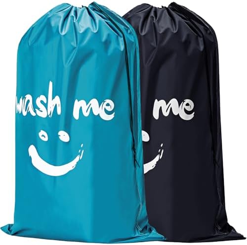 HOMEST 2 Pack XL Laundry Bag 28" x 40", Extra Large Dirty Clothes Organizer by HOMEST