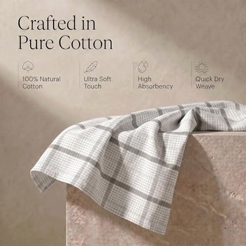 Urban Villa Kitchen Towels Cotton Dish Towels 20”x30” Tiny Checks - Image 4