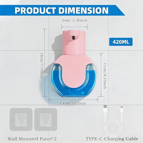 Automatic Soap Dispenser Touchless, Rechargeable Foaming Soap Dispenser - Image 2