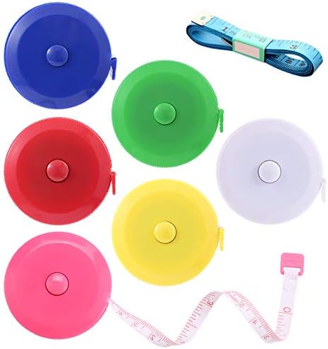 Tape Measures Retractable, Fabric Measuring Tape, 60 Inch Small Sewing Tape by BUSHIBU