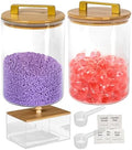 Glass Jars For Laundry Room Organization and Storage, 2 Pack -0.9 Gallon by G2GO2GETHER