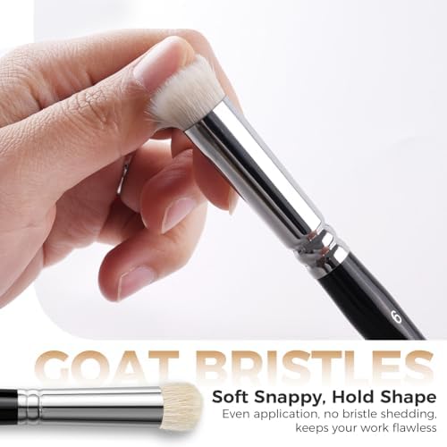 Golden Maple Drybrush Miniature Paint Brushes -10pcs Micro Detail Paint Brush - Image 4