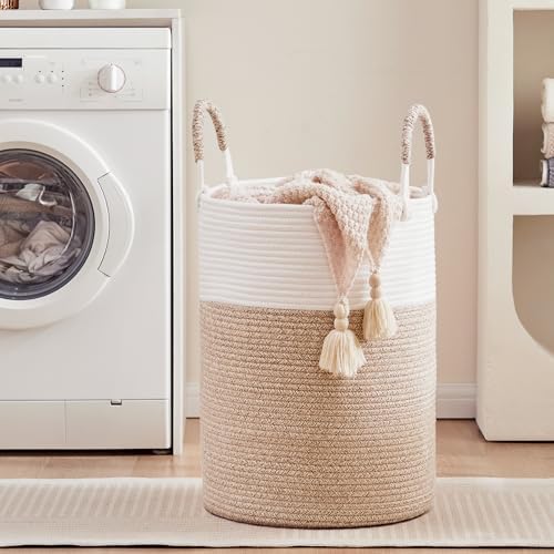 80L Extra Large Hamper Laundry Basket Tall Woven Clothes Hamper - Image 2