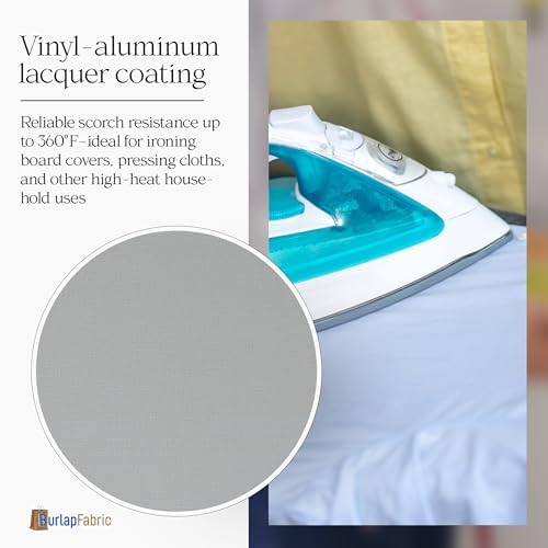 60" Heat Resistant Thermal Silver Fabric by The Yard – Insulated Material - Image 2