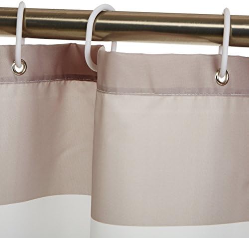 Amazon Basics Bathroom Shower Curtain, Water Resistant Fabric - Image 3