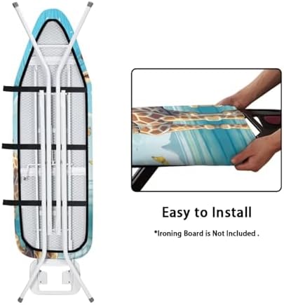 Flashideas Cute Giraffe Ironing Board Cover and Pad Standard Size Ironing Board - Image 5