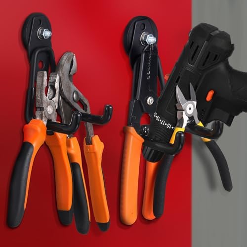 Landhoow 14 Pcs Large Magnetic Hooks Heavy Duty Garage Magnet Hooks Strong - Image 6