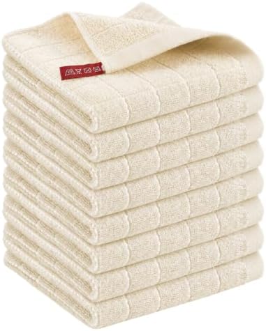 Kitinjoy 100% Cotton Terry Kitchen Dish Cloths, 12”x 12” by Kitinjoy