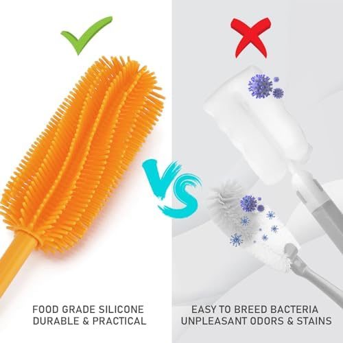 Silicone Bottle Brush, 15.7" Water Bottle Cleaner Brush - Image 6