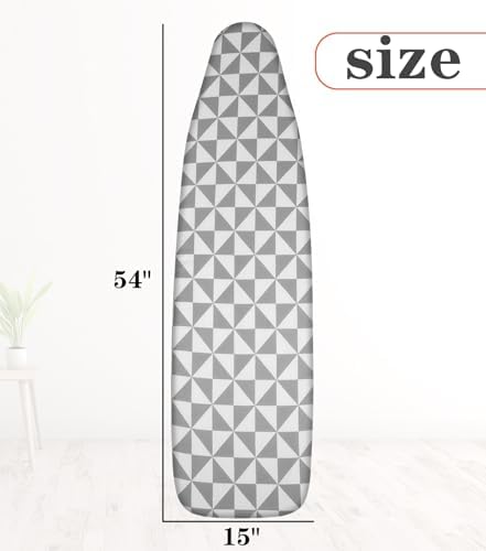 UFETGYG Ironing Board Cover, Elastic Edge, Full Size Scorch Resistant Padding - Image 3