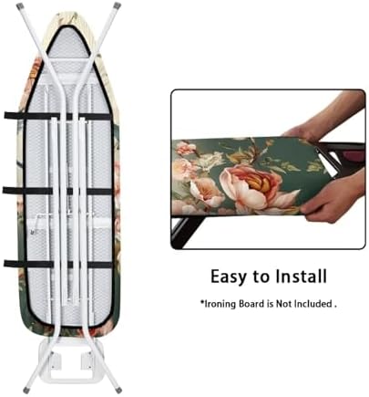 GLENLCWE Hummingbird Peony Ironing Board Cover - Image 4